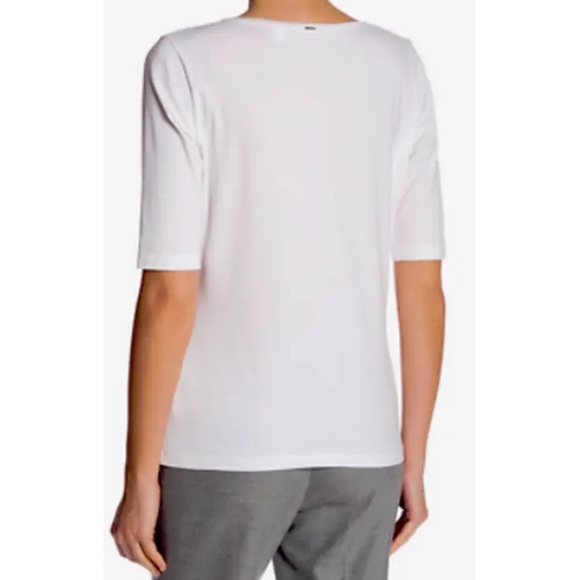 Boss Hugo Boss Emmsi Half Sleeve Top In White - New With Tag - Reemoly - Picture 2 of 2